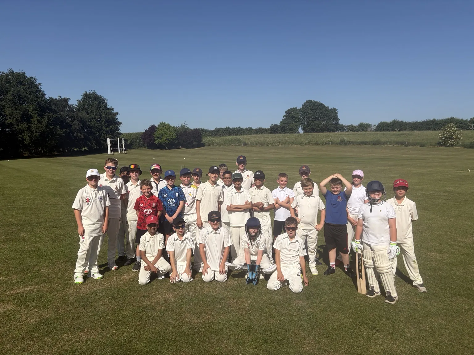 Young cricketers together on a DG Cricket match day